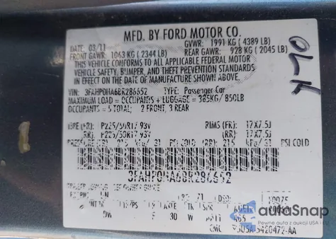 2011 Ford Fusion Se from USA, damaged, VIN 3FAHP0HA6BR286652